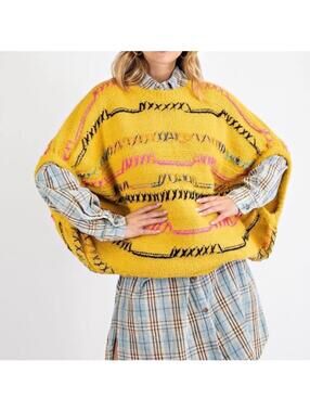 Easel crazy fun knit sweater